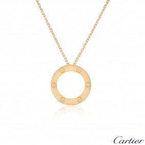 Cartier Rose Gold Plain Love Necklace B7014400 Cartier Rose Gold Plain Love Necklace B7014400